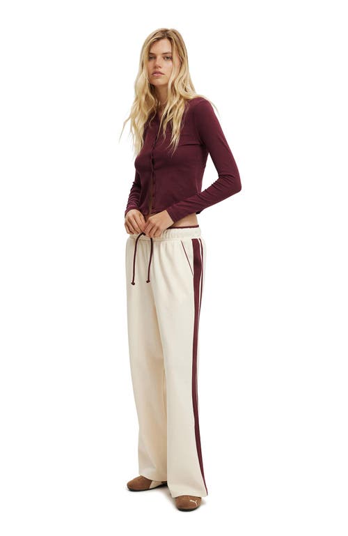 Shop Cotton On Contrast Wide Leg Sweatpant