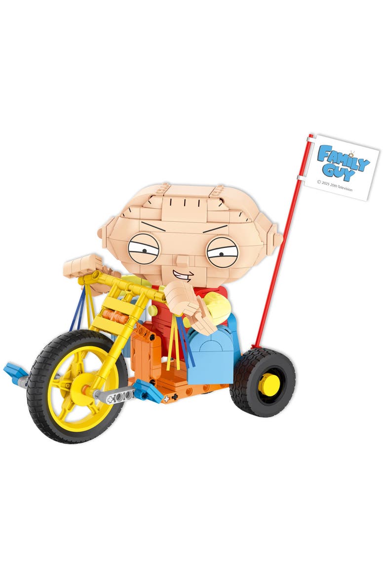 Family Guy Stewie On Trike Building Set, Alternate, color, None