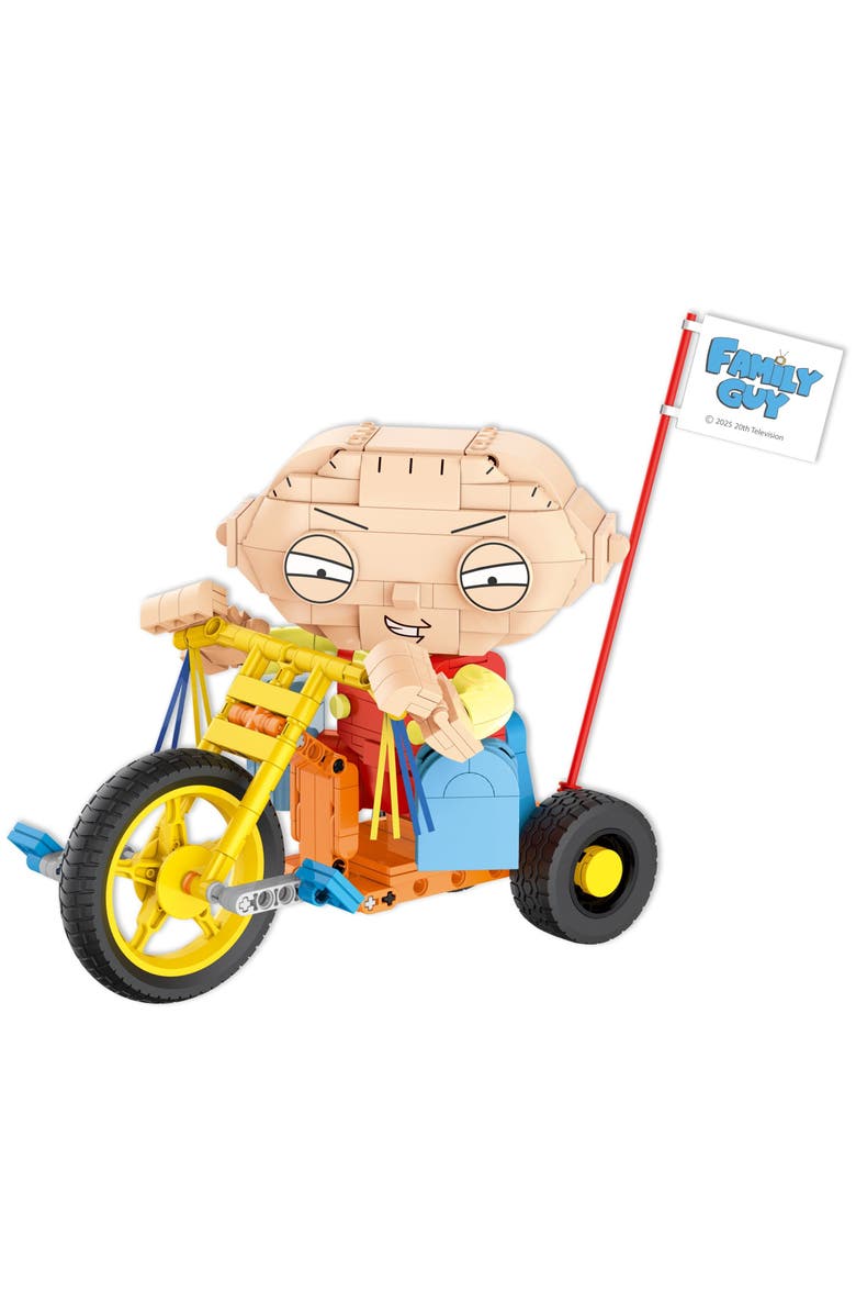 Brickcraft Family Guy Stewie On Trike Building Set, Alternate, color, NO COLOR