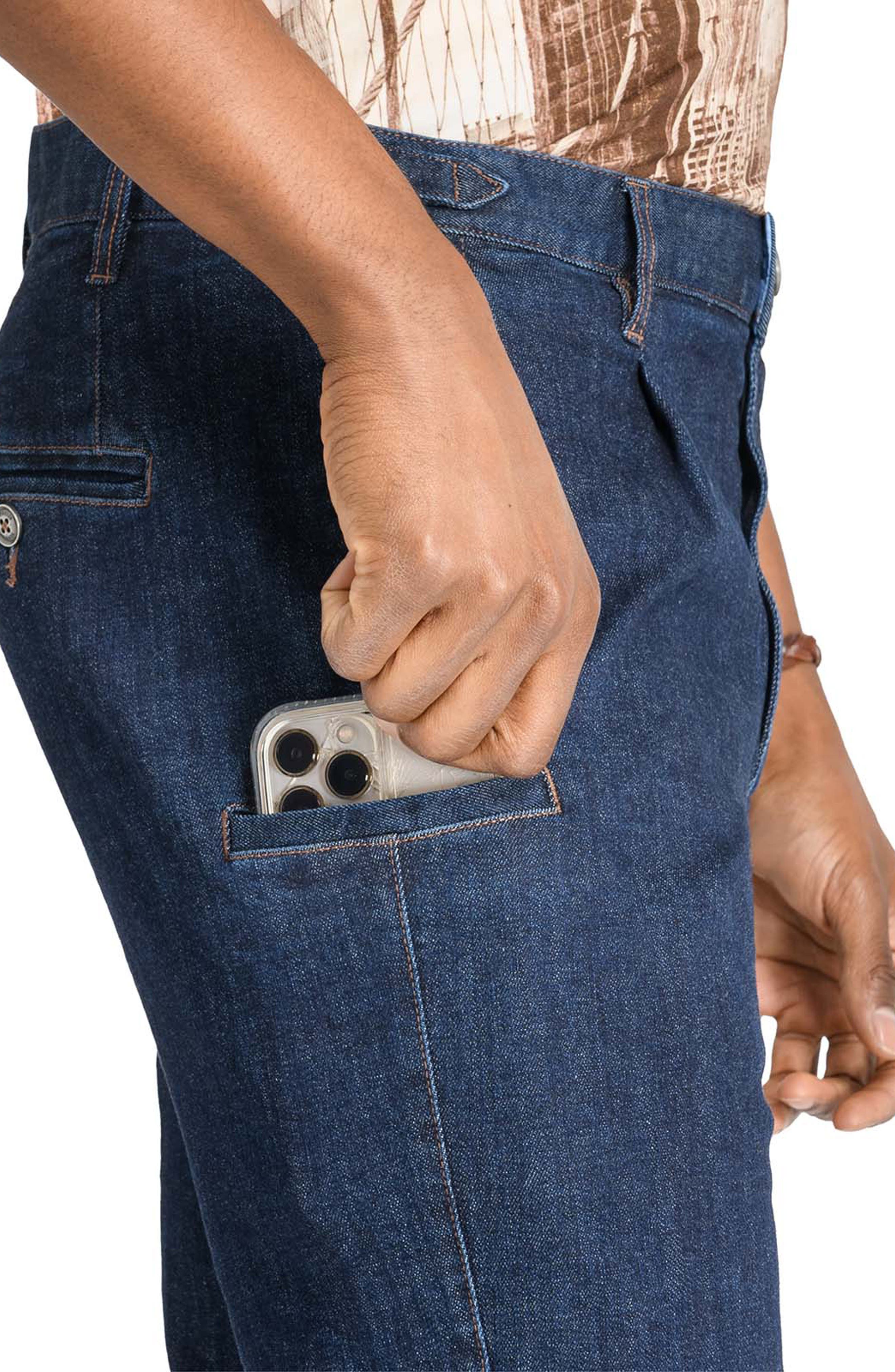 Slim Fit Solid Pleated Pants - image 4
