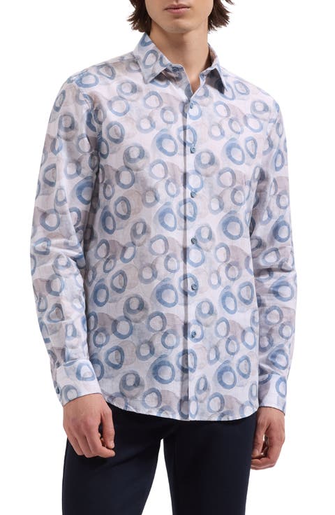 Julian Shaped Fit Cotton Button-Up Shirt