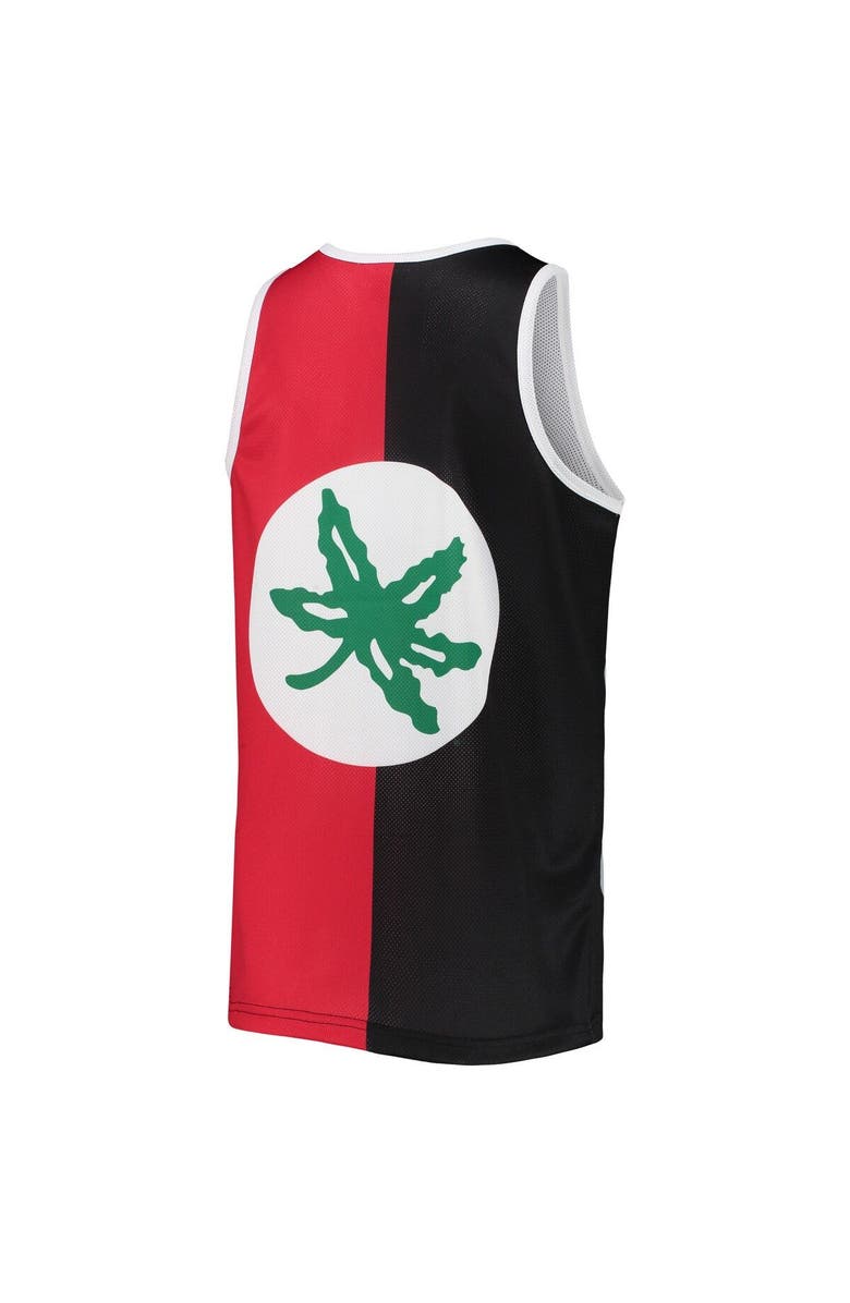 Mitchell & Ness Men's Mitchell & Ness Eddie George Black/Scarlet Ohio State Buckeyes Sublimated Player Tank Top, Alternate, color, 