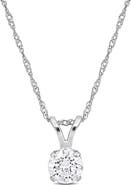 Julianna B. 1/2 CTW Lab-Grown Diamond Solitaire Necklace White Gold
