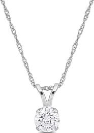 Julianna B. 1/2 CTW Lab-Grown Diamond Solitaire Necklace White Gold