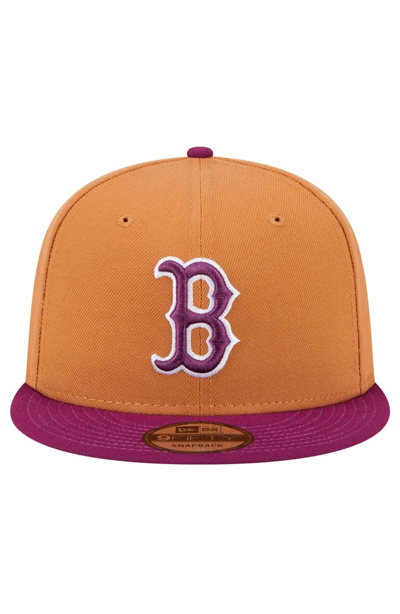 New Era Men's New Era Brown/Purple Boston Red Sox Color Pack Two-Tone 9FIFTY Snapback Hat, Alternate, color, Brown