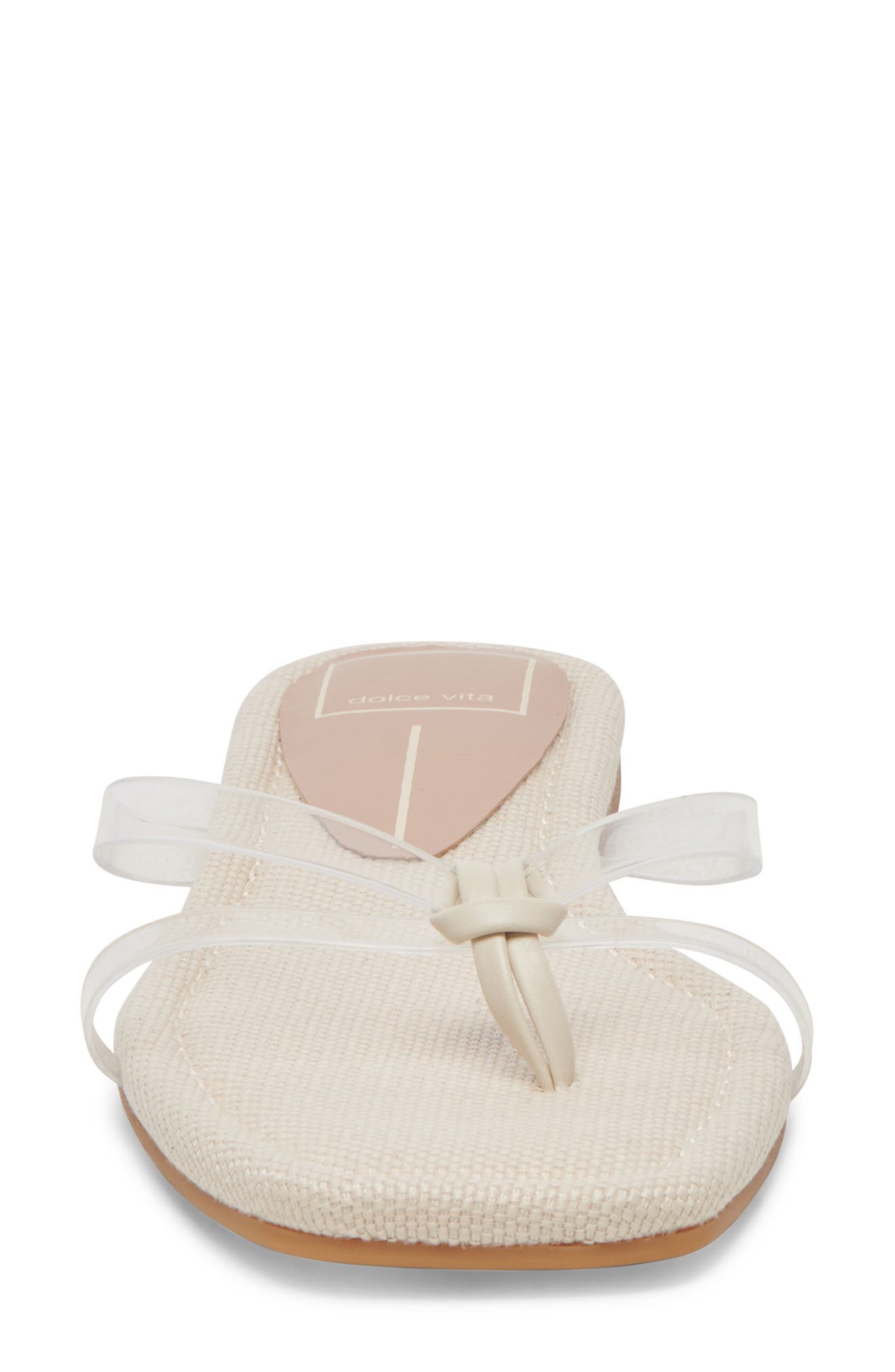 Lucca Flip Flop, Alternate, color, CRYSTAL VINYL