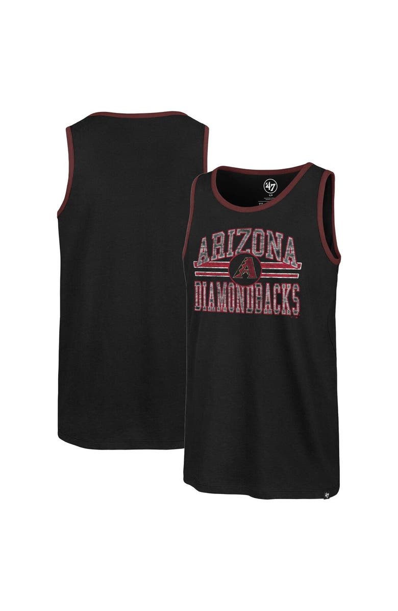 '47 Men's '47 Black Arizona Diamondbacks Winger Franklin Tank Top, Main, color, 