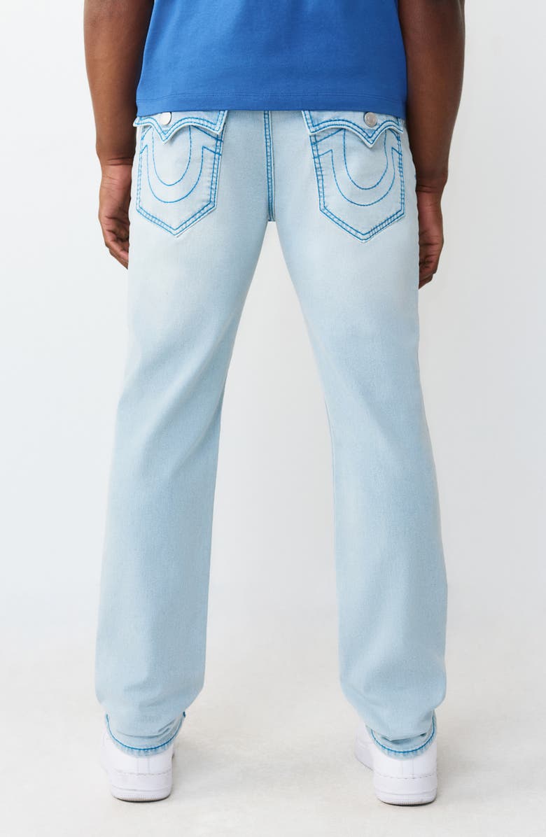 True Religion Geno Big T Flap Pocket Slim Fit Jeans, Alternate, color, Light Endless Wash