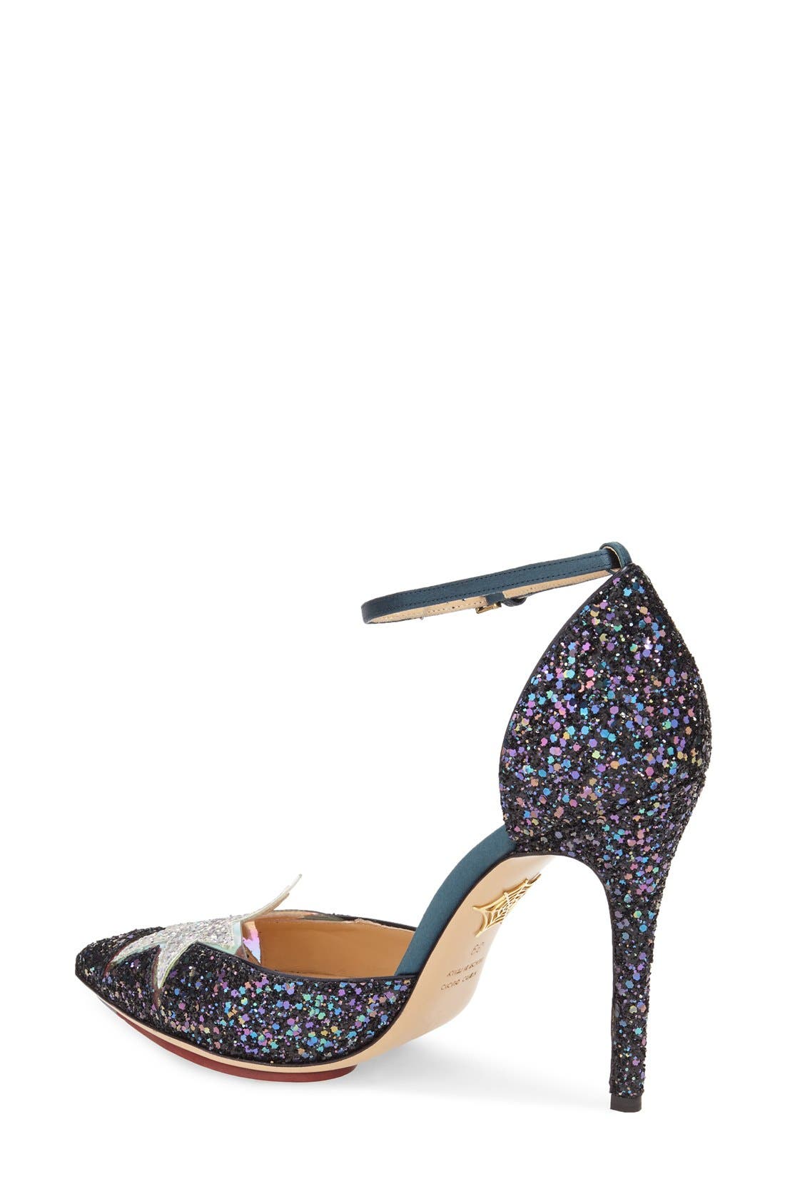 'Twilight Princess' Pump, Alternate, color, DARK BLUE GLITTER