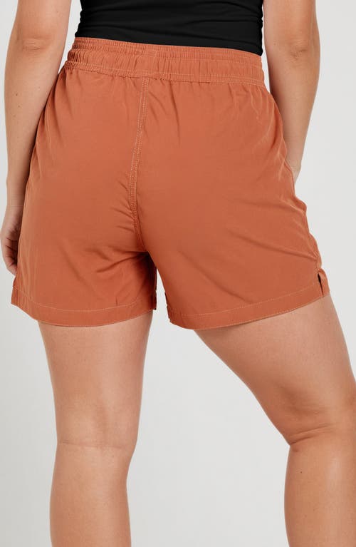 Calypsa Women's 7" Board Shorts In Brown