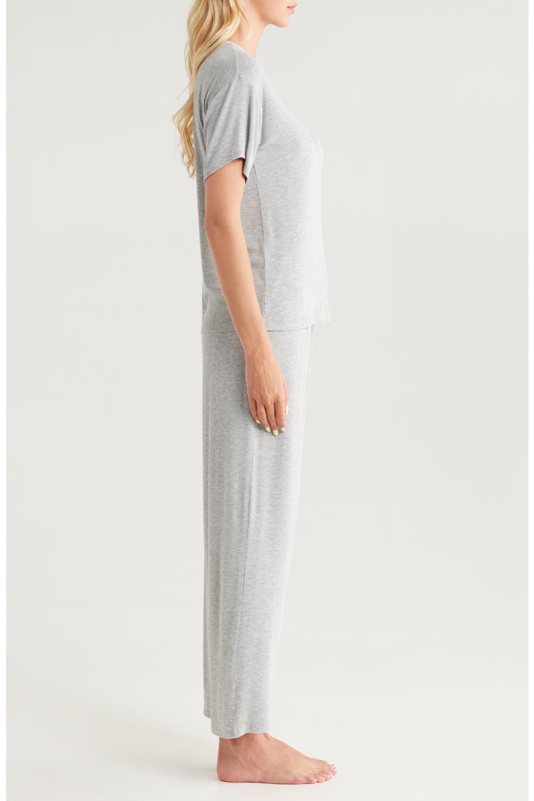 Moonlight Eco Easy Rib Pajamas, Alternate, color, GREY HEATHER BC05