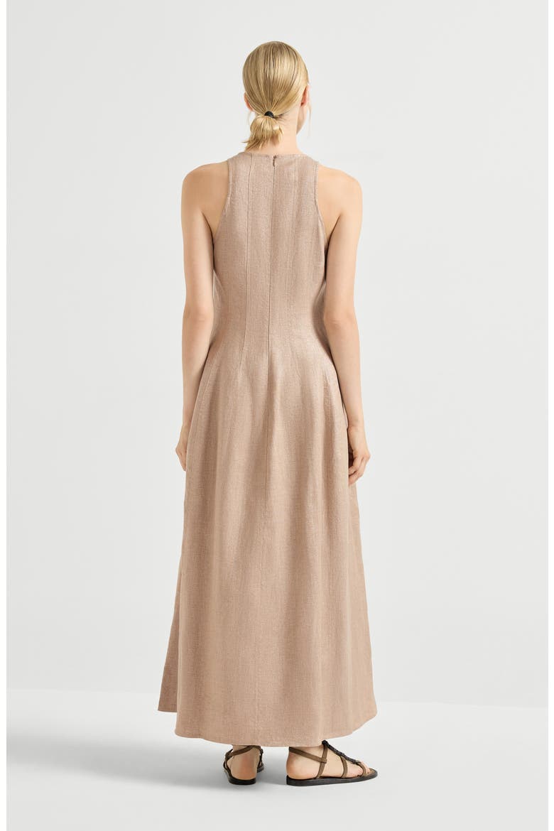 Sparkling twill dress, Alternate, color, Antique Pink