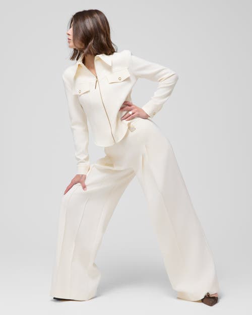 Le Fafo Blanca Crop Jacket in Ivory  product