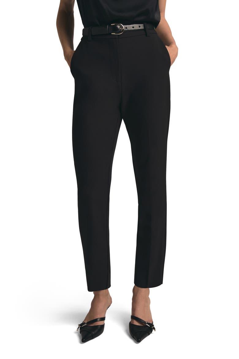 The Favorite High Waist Ankle Cigarette Pants, Main, color, BLACK