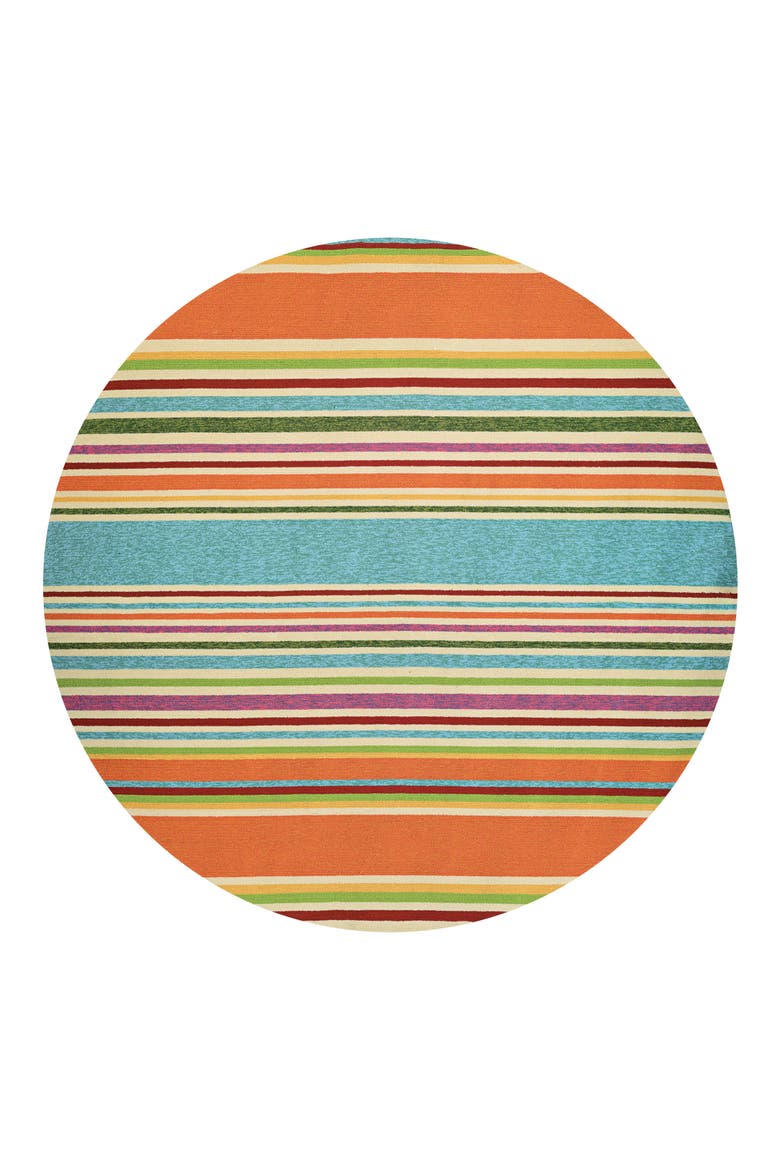 Sherbet Stripe Indoor/Outdoor Rug, Main, color, ORANGE/ MULTI