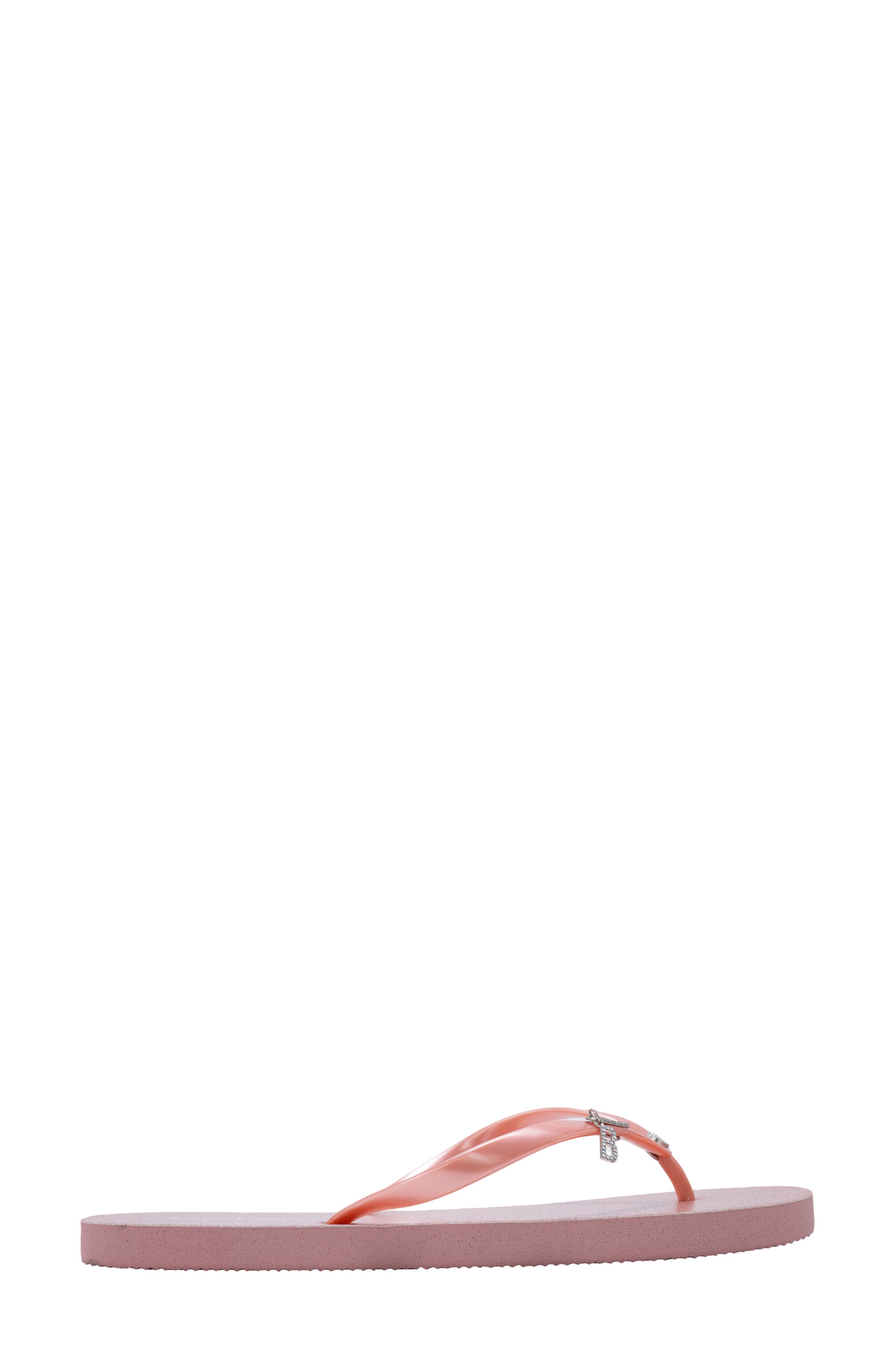 Glittery Thong Sandal, Alternate, color, BLUSH