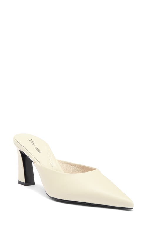 Jeffrey Campbell Unamused Pointed Toe Mule In Ivory