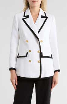 L'AGENCE Aimee Contrast Trim Blazer