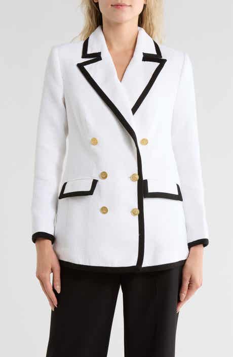 L'AGENCE Aimee Contrast Trim Blazer