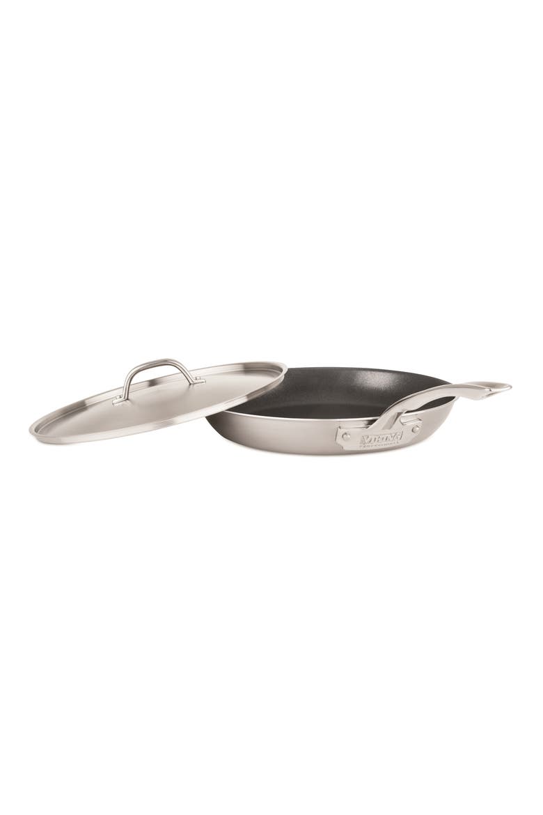 Professional Eterna 12-Inch 5-Ply Nonstick Frying Pan with Lid, Alternate, color, NO COLOR