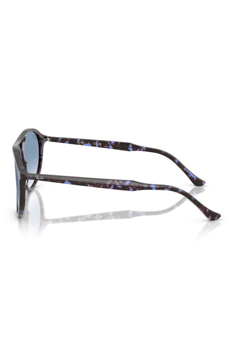 59mm Gradient Round Sunglasses, Alternate, color, BLUE HAVANA