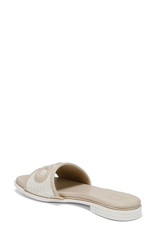 Naturalizer Genevieve Slide Sandal In Eggshell/coastal Tan