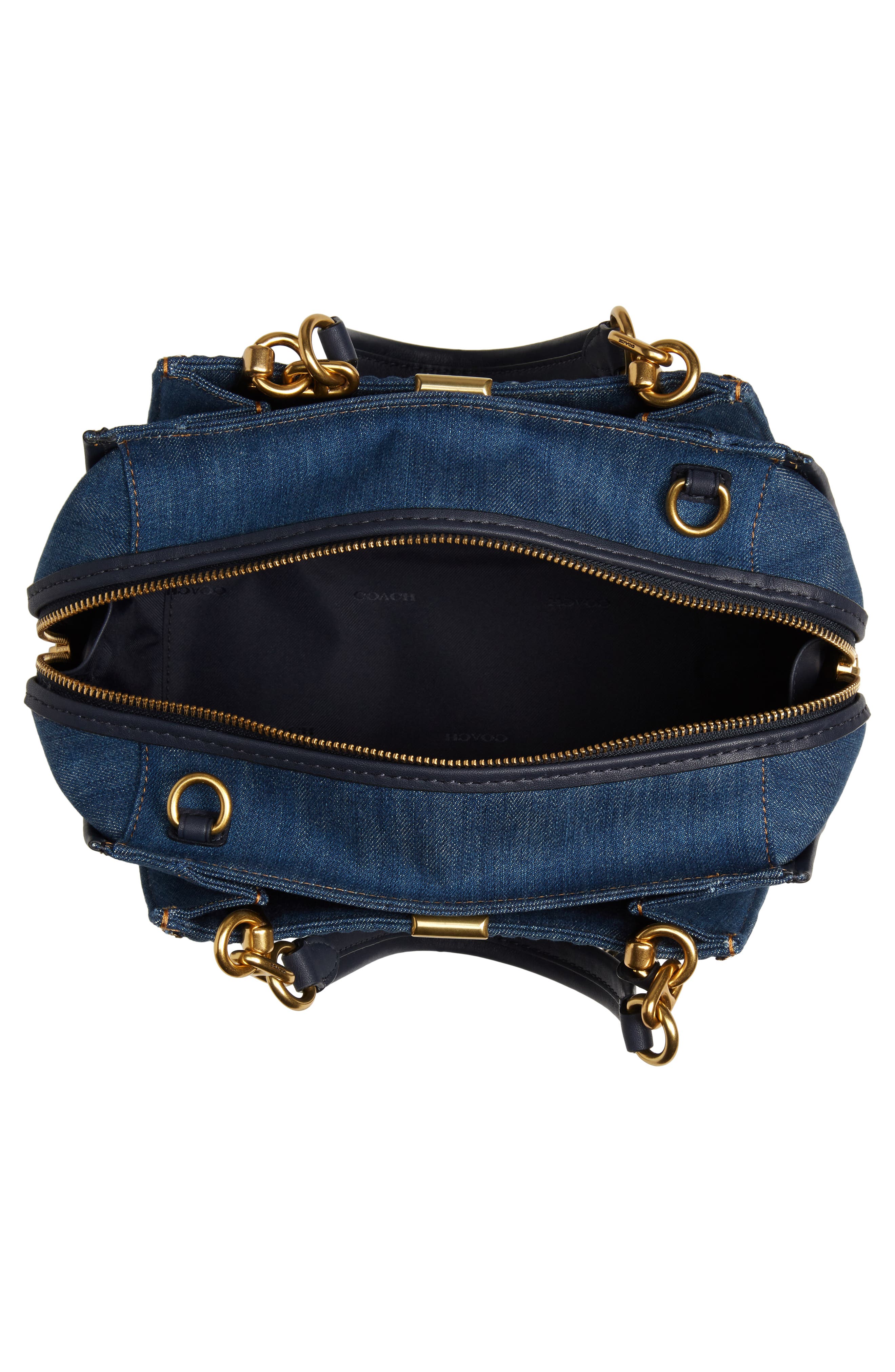 COACH Dreamer Quilted Denim Bag, Alternate, color, 