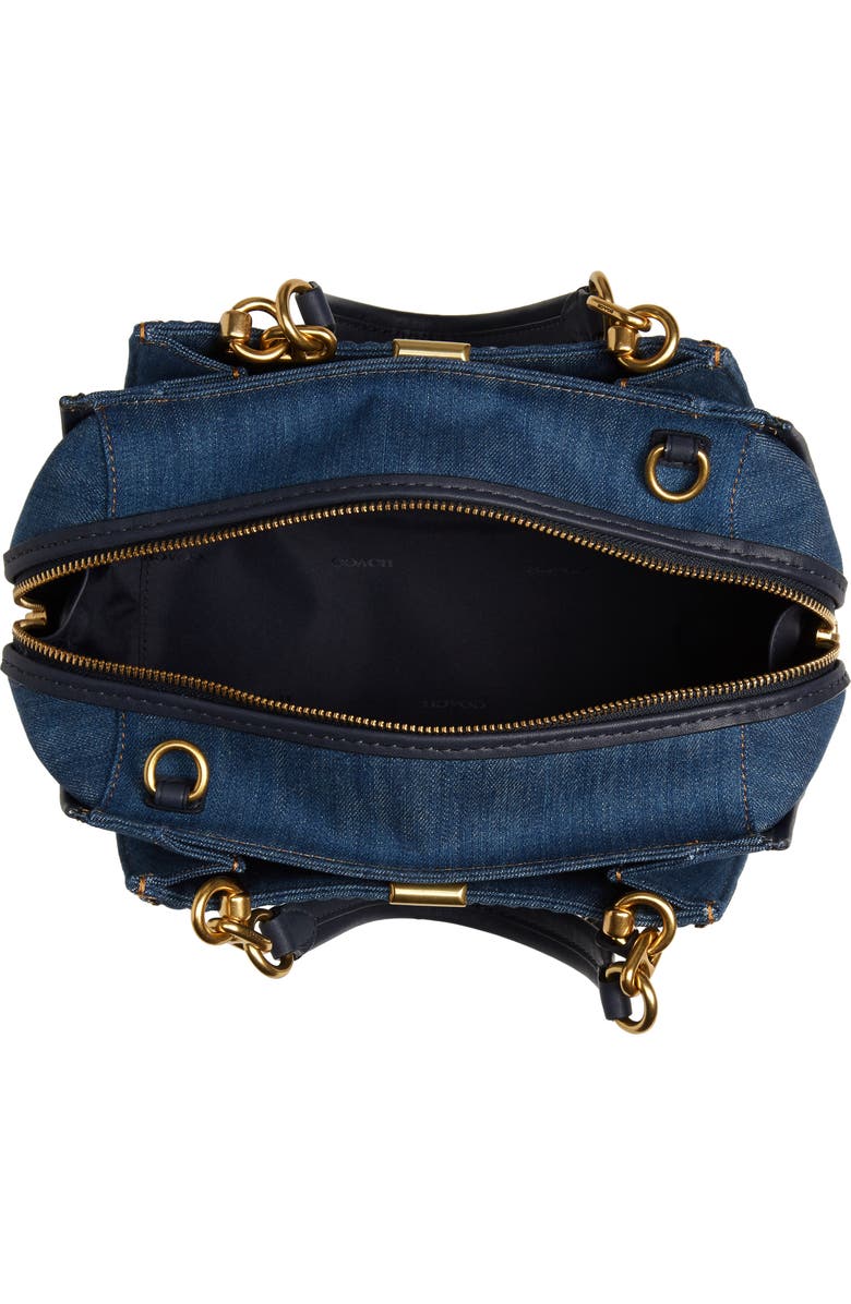 COACH Dreamer Quilted Denim Bag, Alternate, color,