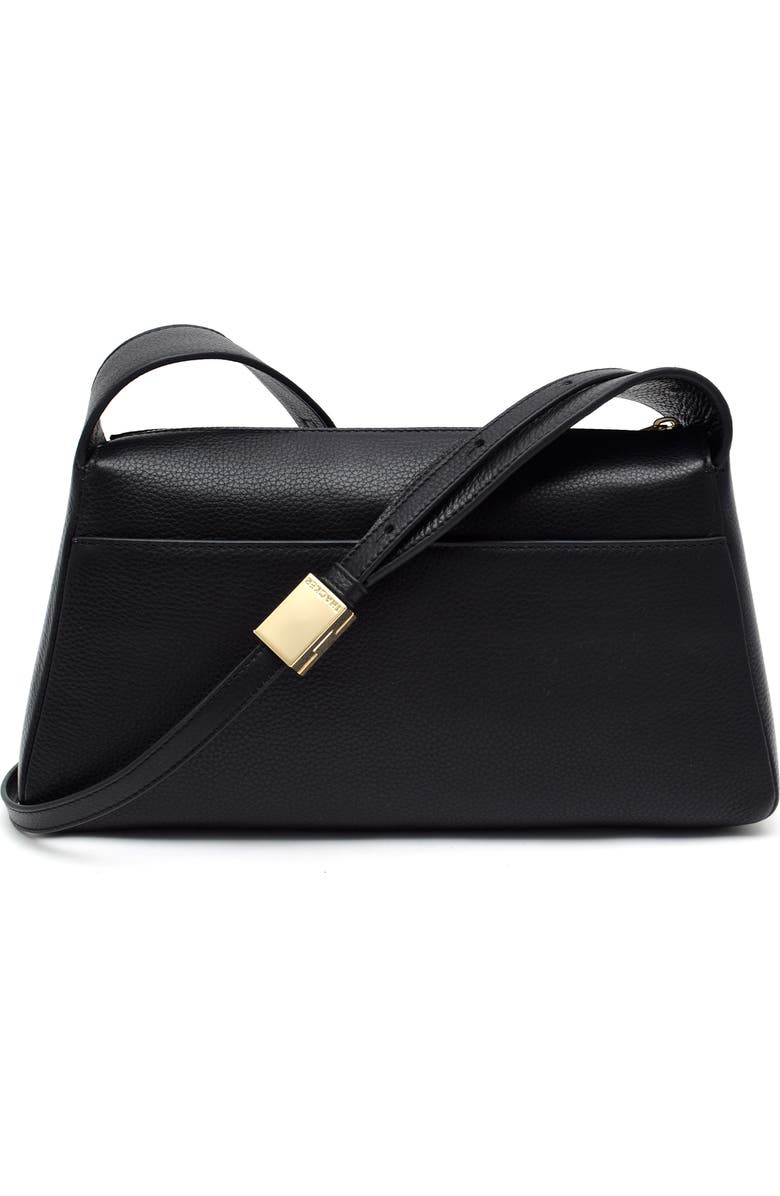 Thacker Bella Pebbled Leather Crossbody Bag, Alternate, color, Black