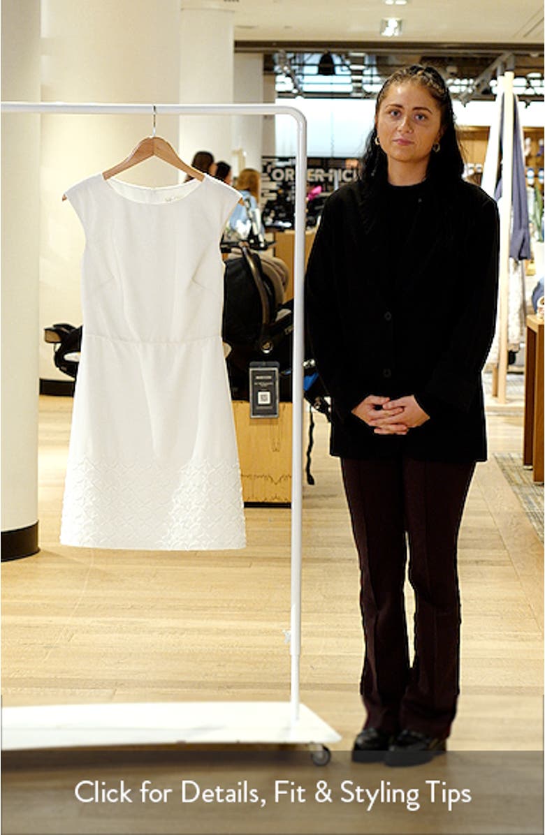 Cap Sleeve Soutache Sheath Dress, sales video thumbnail