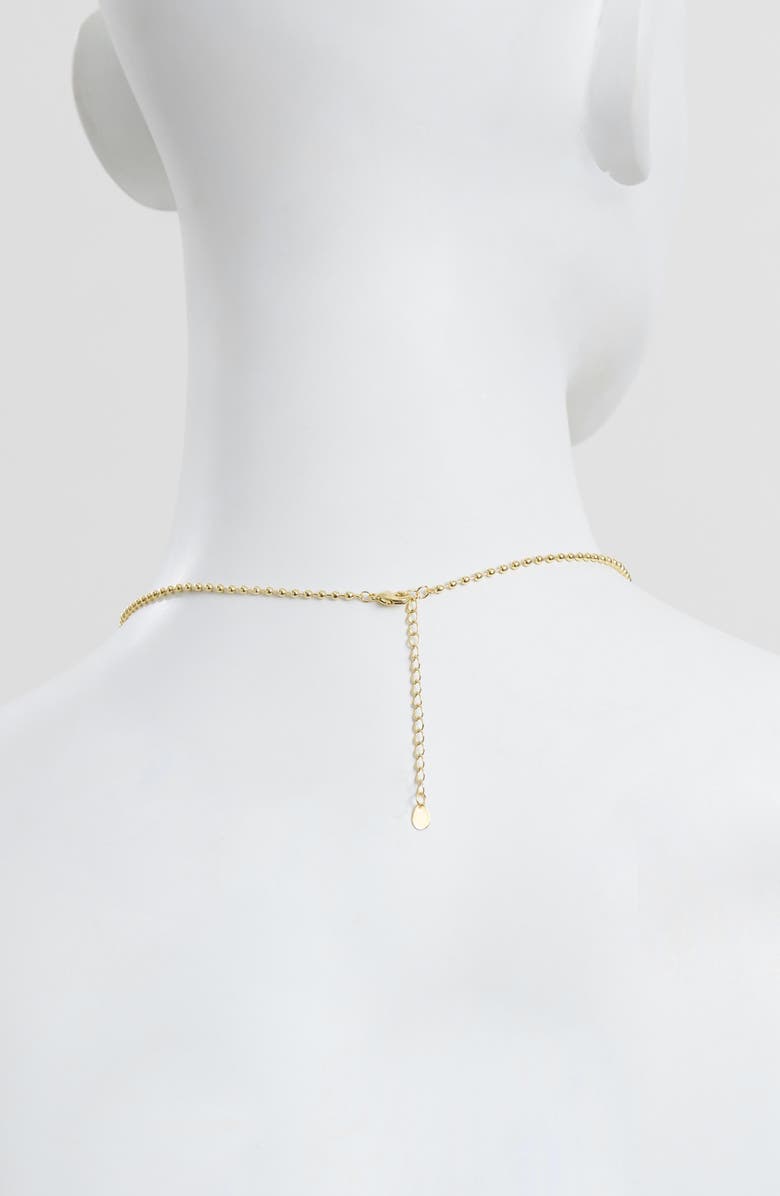 ATHRA LUXE Modern Muse Celeste Heart Pendant Necklace, Alternate, color, Gold