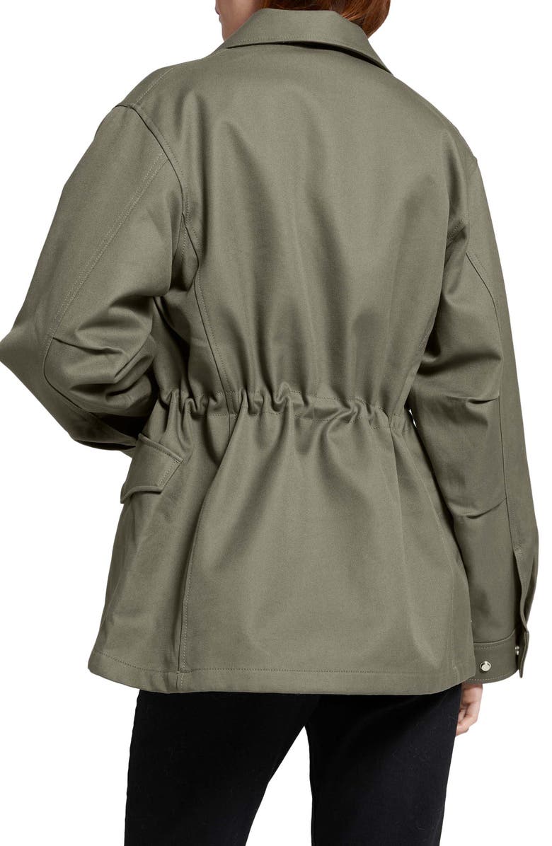 & Other Stories Collared Cotton Jacket, Alternate, color, Khaki