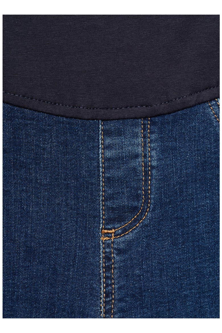 Over the Bump Flare Maternity Jeans, Alternate, color, DARK BLUE