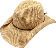 PETER GRIMM Isabel Straw Cowboy Hat