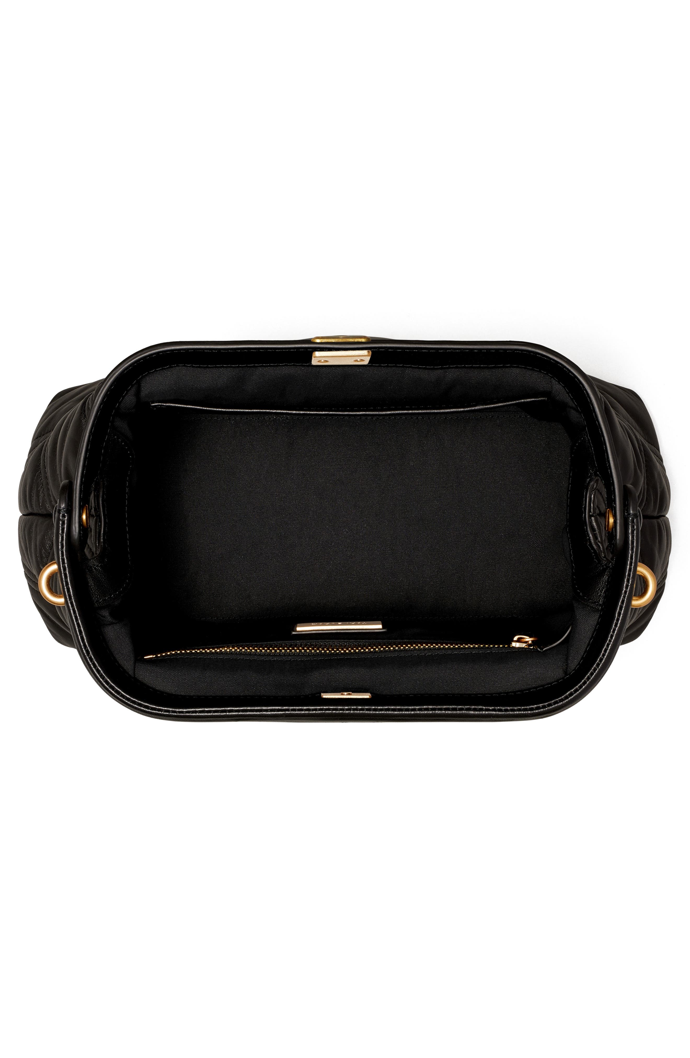 Tory Burch Fleming Soft Frame Leather Shoulder Bag, Alternate, color, 