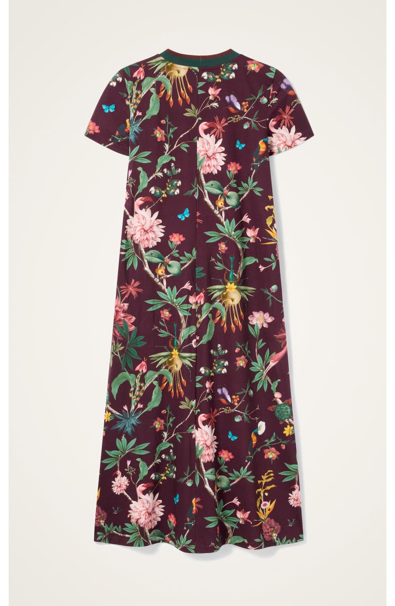 La DoubleJ Sporty Swing Dress, Alternate, color, Zooflora Bordeaux