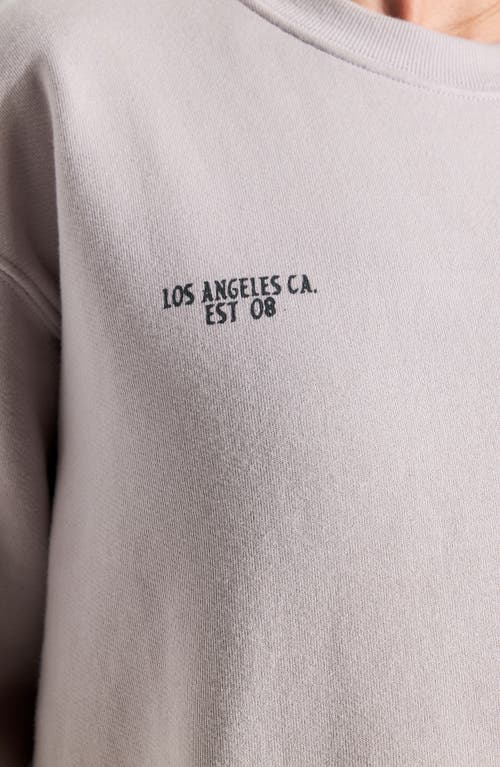 Spiritual Gangster Trance La Brea Cotton Sweatshirt In Purple