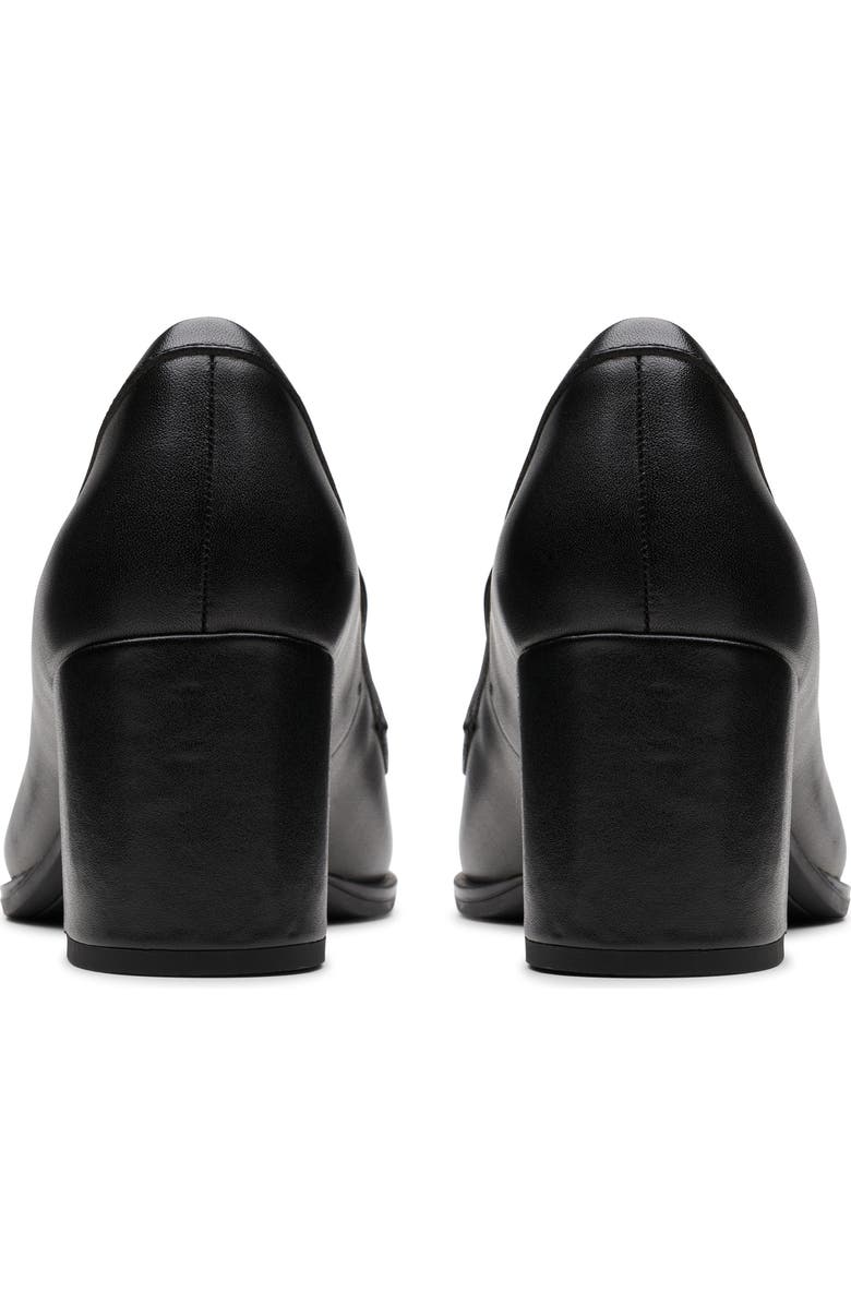 Clarks<sup>®</sup> Freva 55 Edge Penny Loafer Pump, Alternate, color, Black Leather