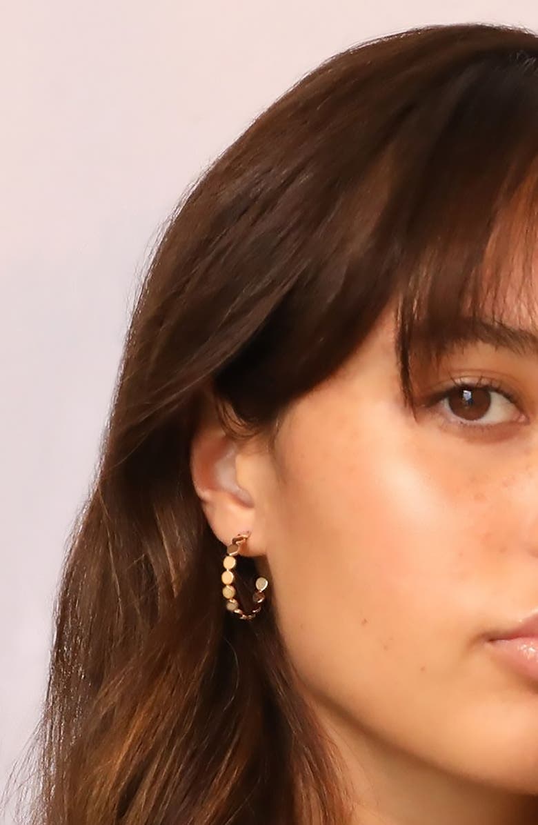 Jennifer Zeuner Small Margaux Hoop Earrings, Alternate, color, Yellow Vermeil