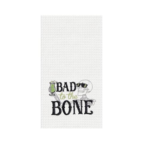 Bad To The Bone Skeleton Towel
