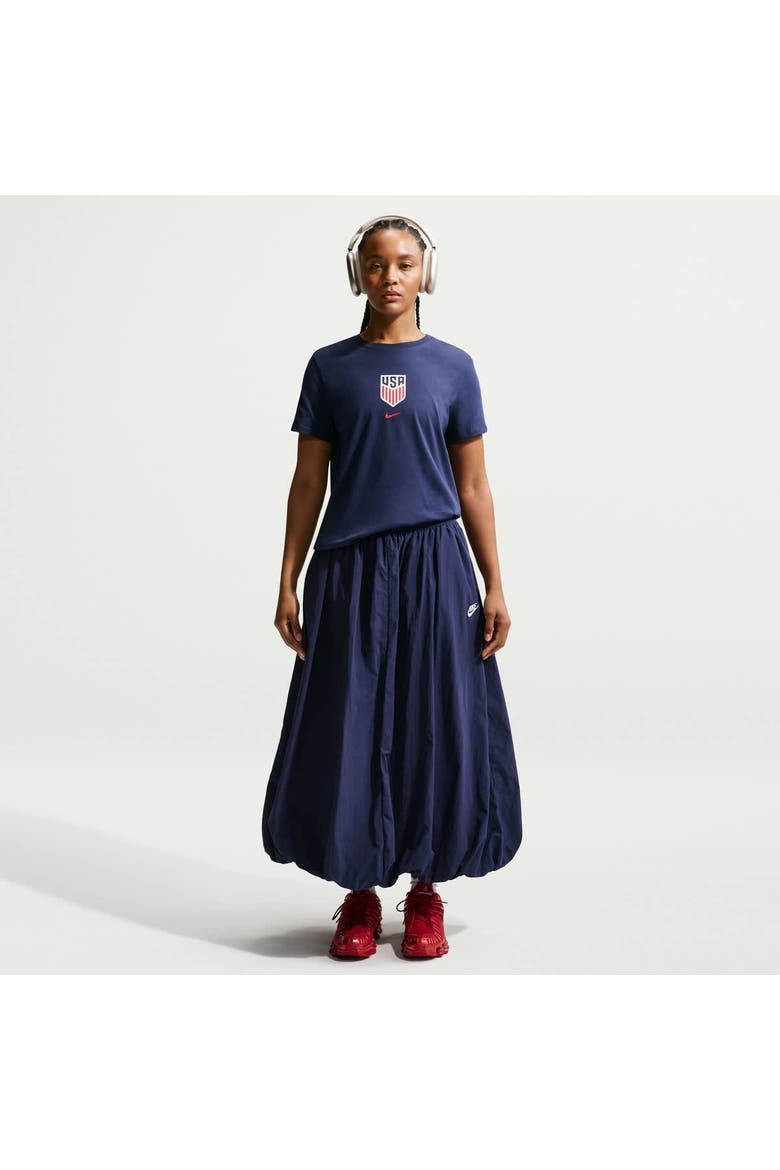 Women's Nike Navy USMNT Crest T-Shirt, Main, color, Navy