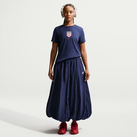 Women's Nike Navy USMNT Crest T-Shirt