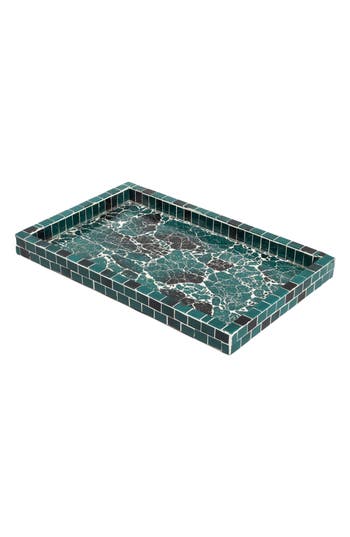 Tiramisu Decorative Accent Tray In Blue/green