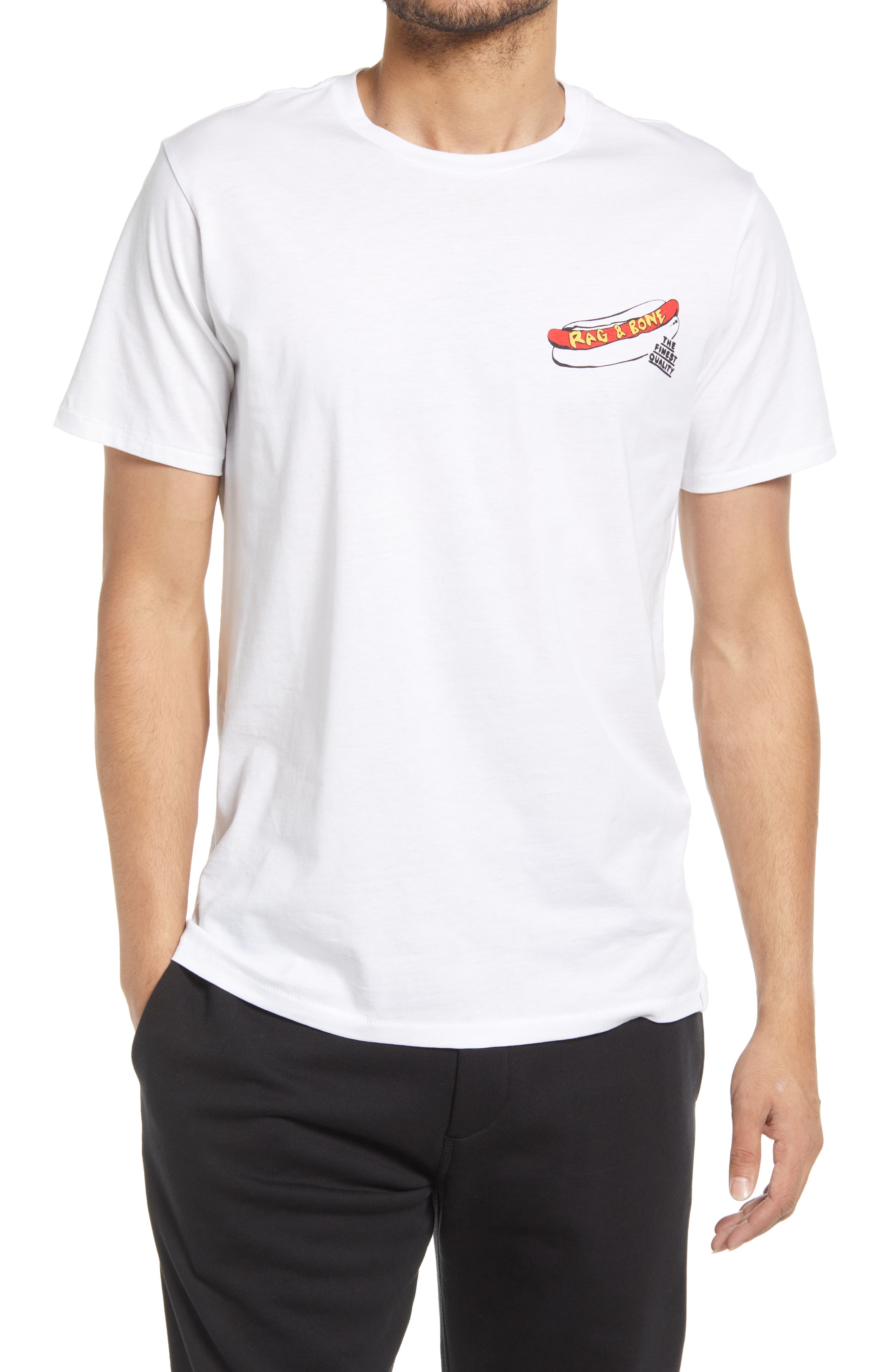 rag & bone New York Hot Dog Cotton Graphic Tee (Men) | Nordstromrack