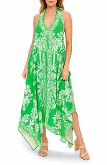 FLYING TOMATO Floral Halter Maxi Dress