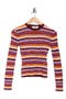 selected Orange Pink Brown White Stripe