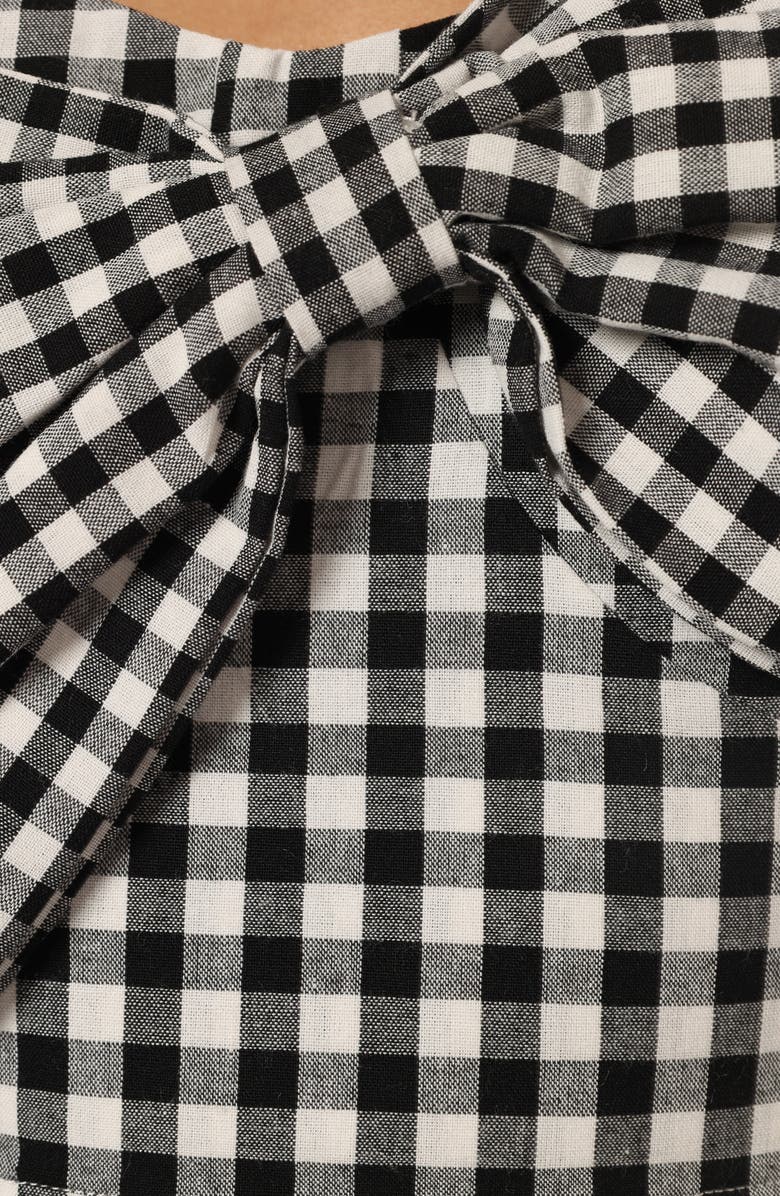 Petal & Pup Bambi Bow Crop Camisole, Alternate, color, Black Gingham