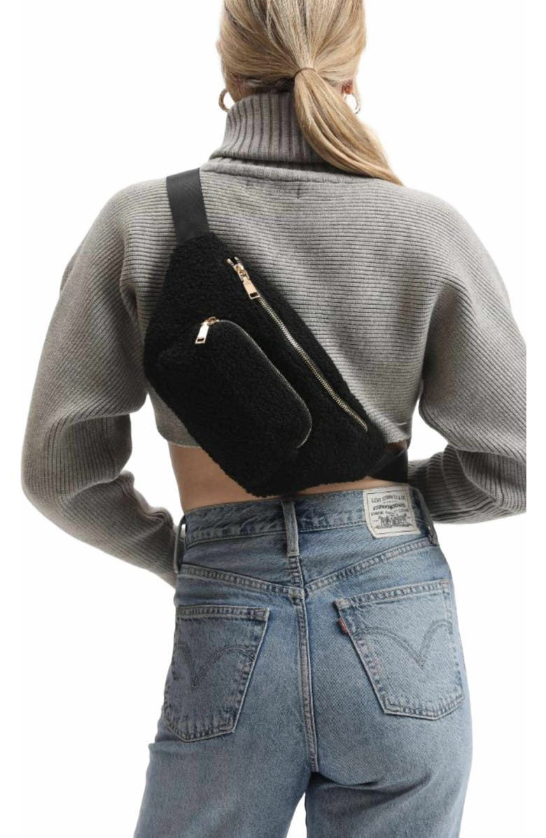 MODA LUXE Orson Belt Bag, Alternate, color, Black