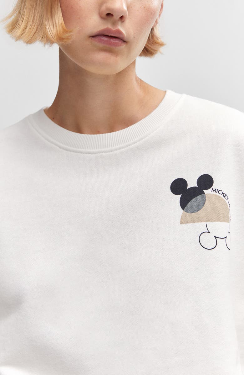 MANGO x Disney Mickey Mouse Sweatshirt, Alternate, color, 