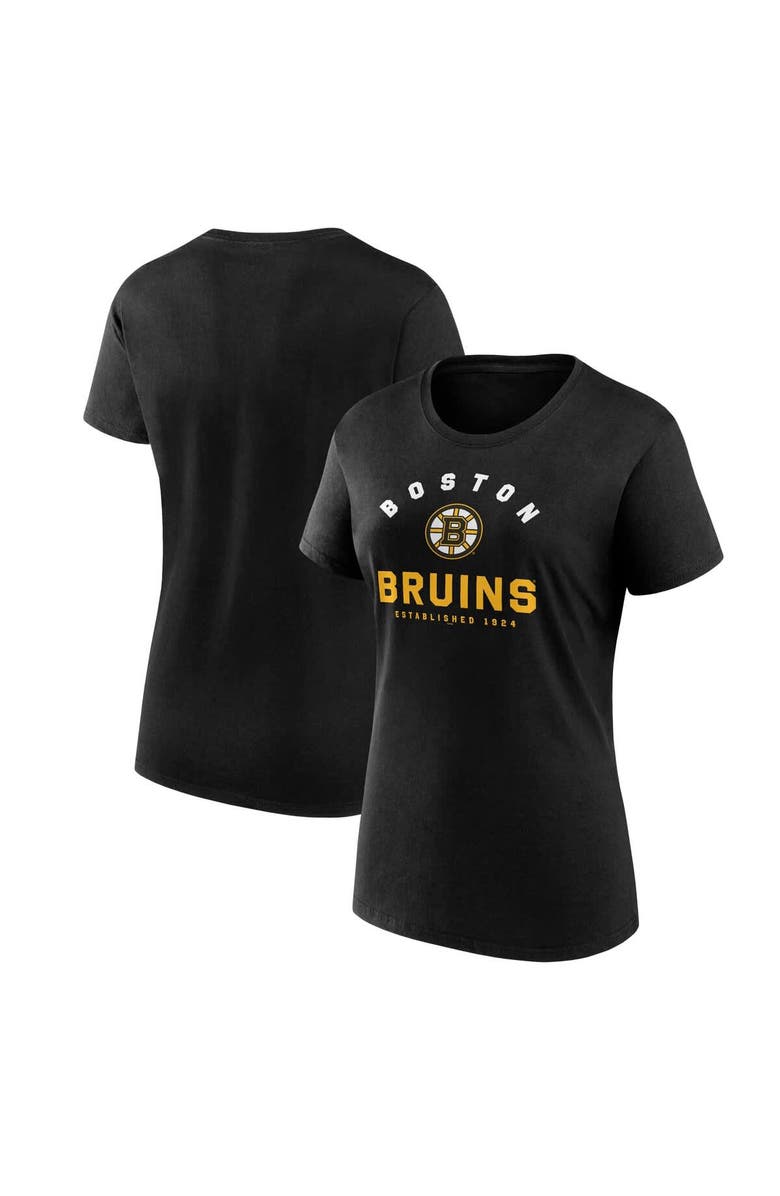 Logo Athletic Women
s Logo Athletic Black Boston Bruins Unrivaled T-Shirt, Main, color, Black